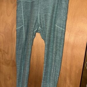Victoria's Secret Green Leggings Soft Knit Athleisure
